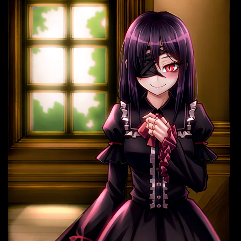 By Ray-kbys, Purple Bandage Over One Eye, Eyepatch, Ageha In...