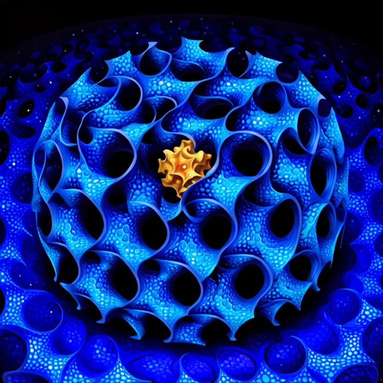 Reimaging Van Goghs Starry Night With Gyroid Patterns Instea...