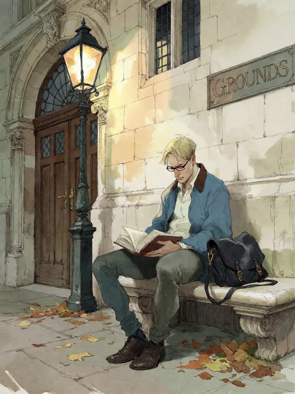 Bradhamel Art Style. A Young Man With Short Blond Hair And G...