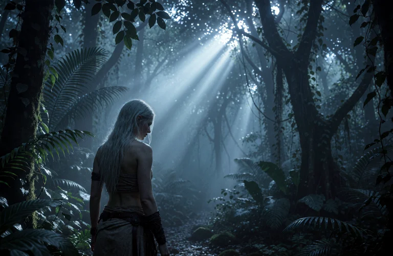 The Image Is A Wide Cinematic Realistic Photograph Of A Lone...