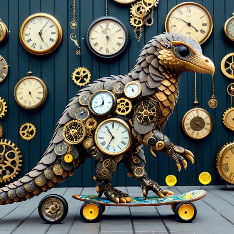 A Pangolin Covered In Overlapping Scales, In A Suit And Sung...