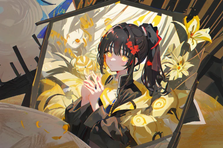Lorabeni1, Beni, Yellowpupils, , Blackhair, Highponytail, Re...