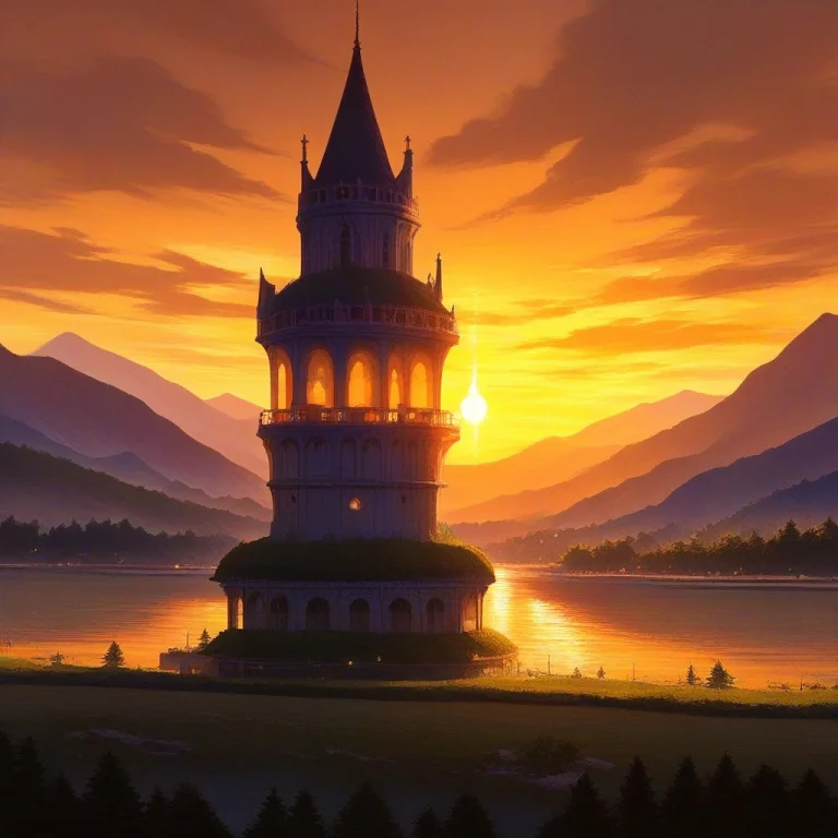 Masterpiece, Best Quality, Amazing Quality, A Wizards Tower...