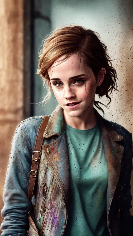 Emwat69, Street Smiling, Backpack, Ponytails, Epic Realistic...