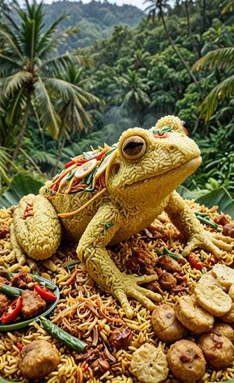 Frog Made From Tumpeng Rice, Food, Deliciouse, Tasty, Bali L...