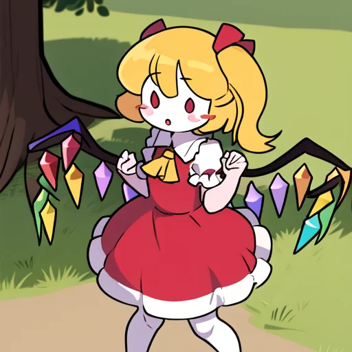 Best Quality, Masterpiece, 1girl, Solo, Mobface, Flandre Sca...