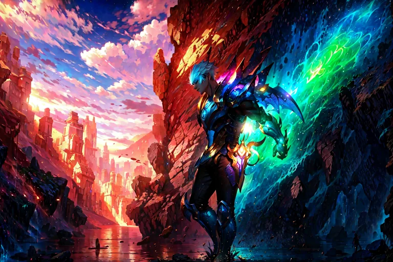Masterpiece, Best Quality, 1boy, Loralas0.8,cloud,colorful L...