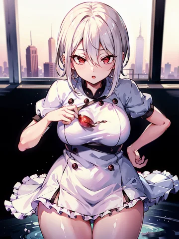 Loraalicenakiri0.8, Shokugeki No Souma, ,alice Nakiri, High... — Stable Diffusion AI Prompt: , shokugeki no souma, ,Alice Nakiri, high resolution, white hair, short hair, so...