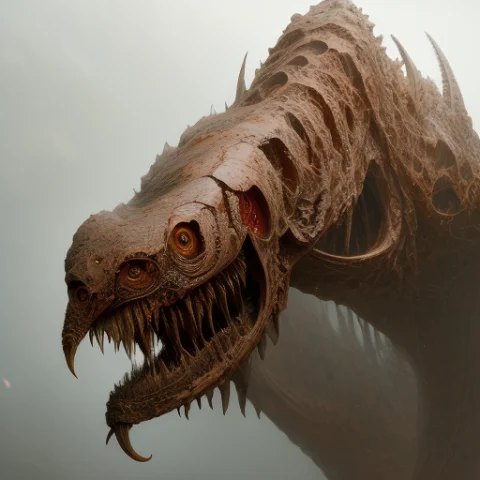 Creature With Large Fangs And Many Teeth, Horror, Biomechani... — Stable Diffusion AI Prompt: creature with large fangs and many teeth, horror, biomechanical, highly detailed...