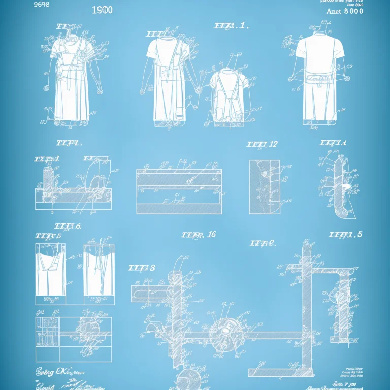 A Patent Diagram For A Monk Robe, Instructions, Dimensions,...