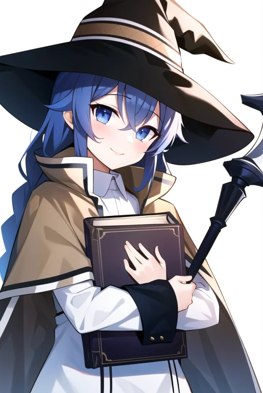 Roxy Migurdia, 1girl, Bangs, Blue Eyes, Blue Hair, Blush, Bo...
