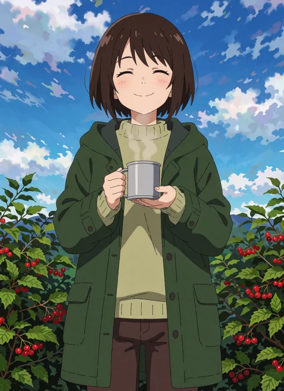Anime Screencap, A Girl Is Smiling With A Smug Expression, S...