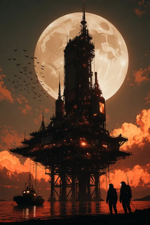 Ta86inkriot, Thin Black Outlines, A Realistic Sci-fi Concept...