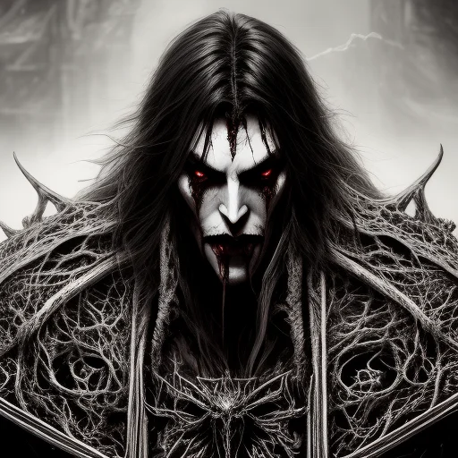 Portrait Of Rageful And Bloodthirsty Castlevania Vampire Man...