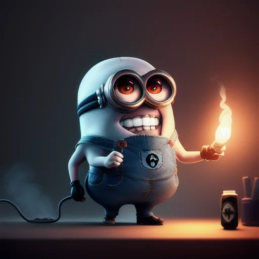 Evil Minion Smokes, Unreal Engine, Cozy Interior Lighting, A...