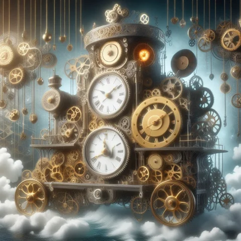Steampunk Clockwork S.xix Steamboat, Steamboat Made Of Mecha... — SDXL AI Prompt: steampunk clockwork s.XIX steamboat, steamboat made of mechanical parts, 100% me...