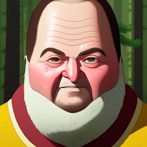 Shkya, Portrait A Forester, In The Style Of Studio Ghibli  W...