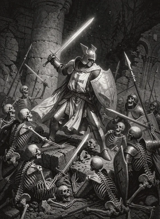 A Detailed Book Illustration In The Style Of Classic Fantasy...