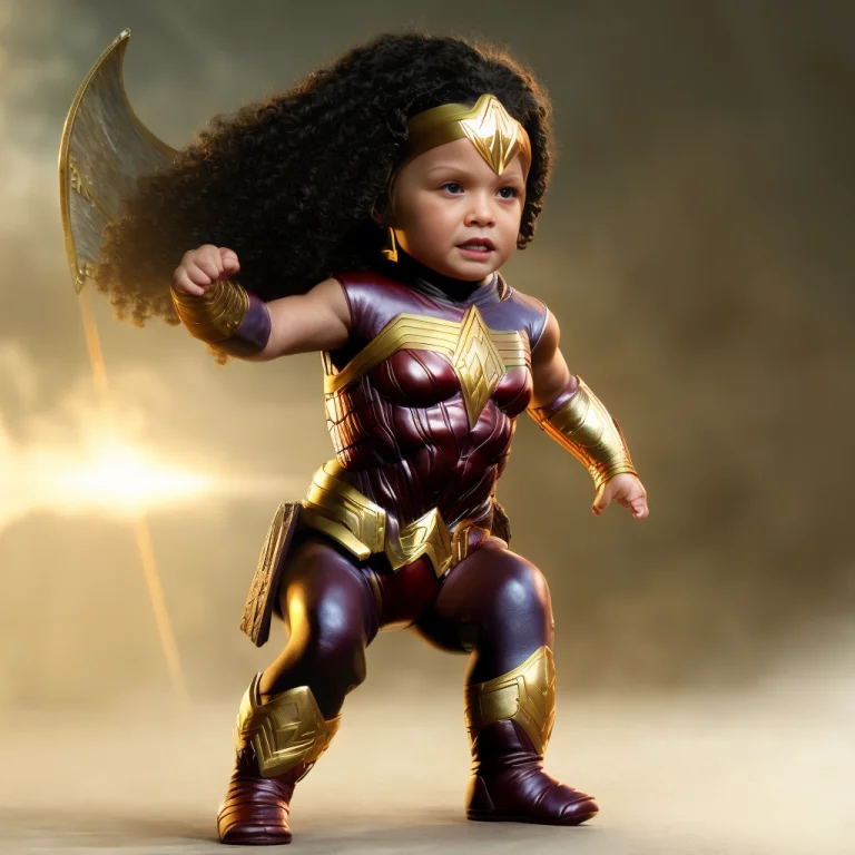 A Smolone1.2, Baby Wonder Woman Dc Comics, Cinematic Quality...