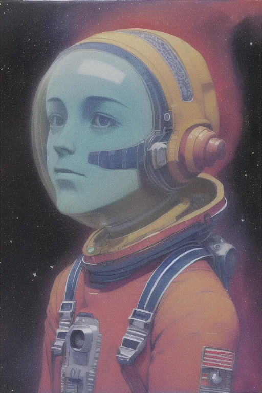 Portrait Of A Astronaut 1.1 Floating In Outer Space, Nebula,...
