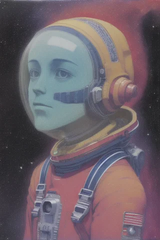 Portrait Of A Astronaut 1.1 Floating In Outer Space, Nebula,... — Stable Diffusion AI Prompt: portrait of a (astronaut :1.1) floating in outer space, nebula, galaxy detailed,...