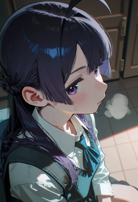 1girl, Kuniform, The Image Is A Portrait Close-up, Viewed Fr...