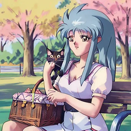 A Picture Of A Person Loraryoko121, Sitting On A Park Bench...