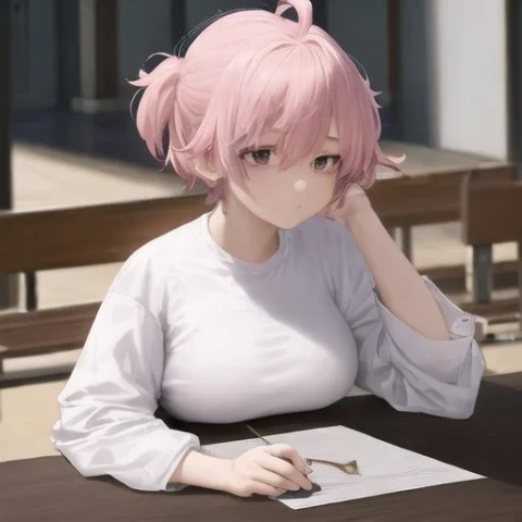 Masterpiece, Best Quality, 1girl, Solo, Female Focus, Pink H... — Stable Diffusion AI Prompt: ((masterpiece, best quality)), (1girl), (solo), (female focus), (pink hair, shor...