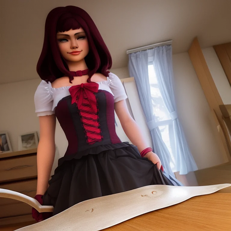 1girl, Catgirl, Holdingcleaver, Evilsmile, Yandere, Magicalg...