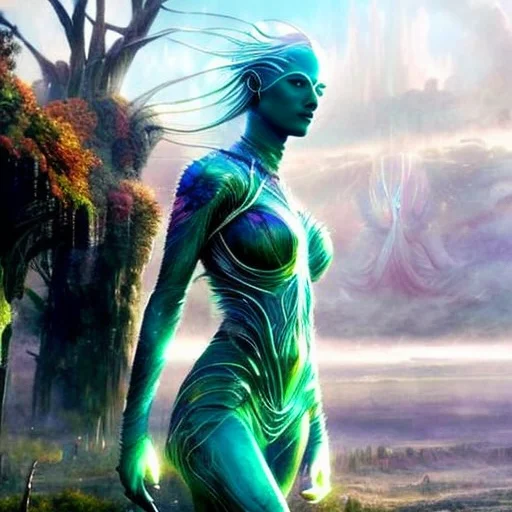 Kavellion Style, Beautiful Alien Machine Goddess Of The Rain...