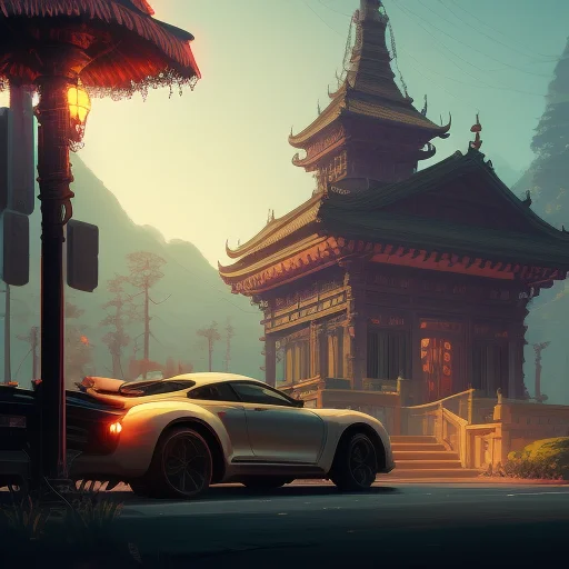 Temple, Fantasy, Sharp Focus, Intricate, Elegant, Digital Pa...