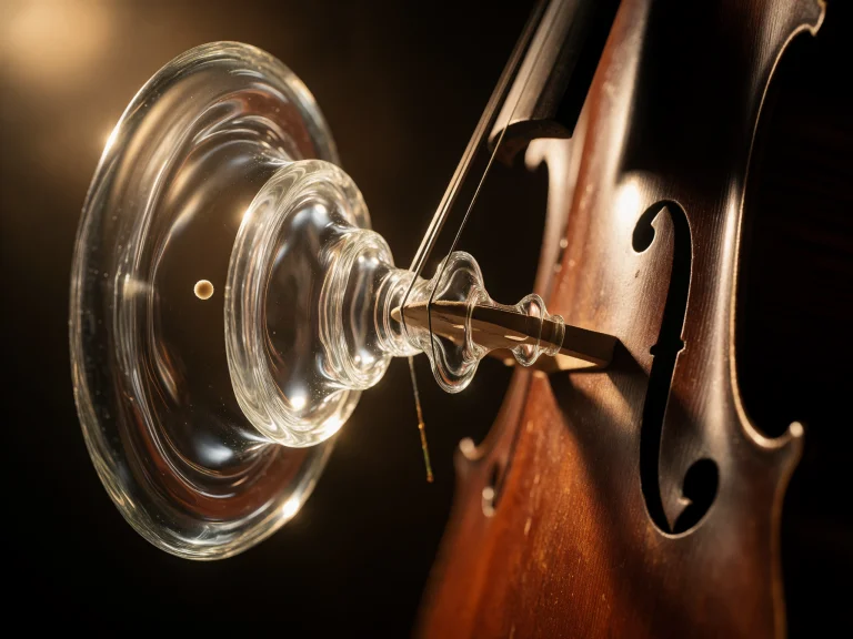3. Macro Acoustic Surrealism, A Close-up Of A Vintage Cellos...