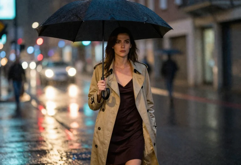 Cinematic Photorealistic Shot Of A 32-year-old Woman In A Be...