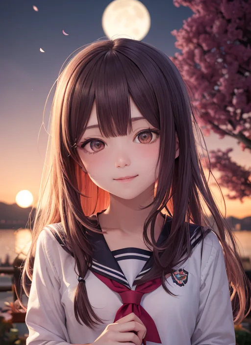 Masterpiece, Best Quality, 1girl, Bangs, Bluesailorcollar, B...