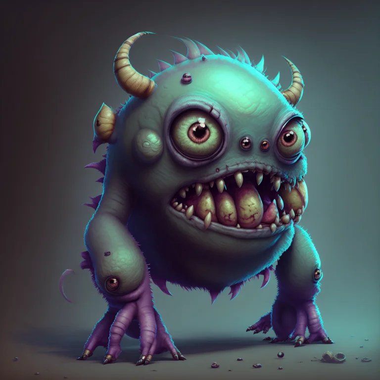 A Cute Fantz Monster Design, Lorasmallmonster1.3