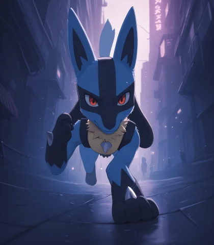 Score9, Score8up, Score7up, Lucario, Solo, Pokemon, Portrait... — Stable Diffusion AI Prompt: score_9, score_8_up, score_7_up, Lucario, solo, pokemon, portrait, close up, spr...