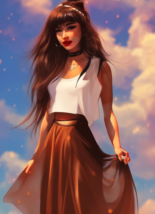 Samdoesarts Style, Girl, Solo, Shirt, Looking At You, Face,m...
