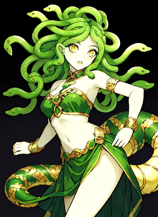 Lorafeaturesnakehairsnakehairv60.8, Medusa, Snake Hair, 64k,...