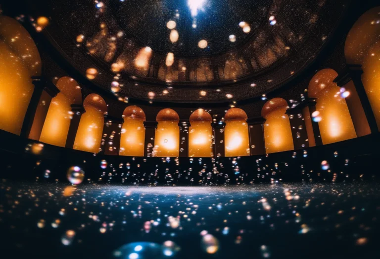 High Quality, Detailed, A Room Slowly Filling With Soap Bubb...