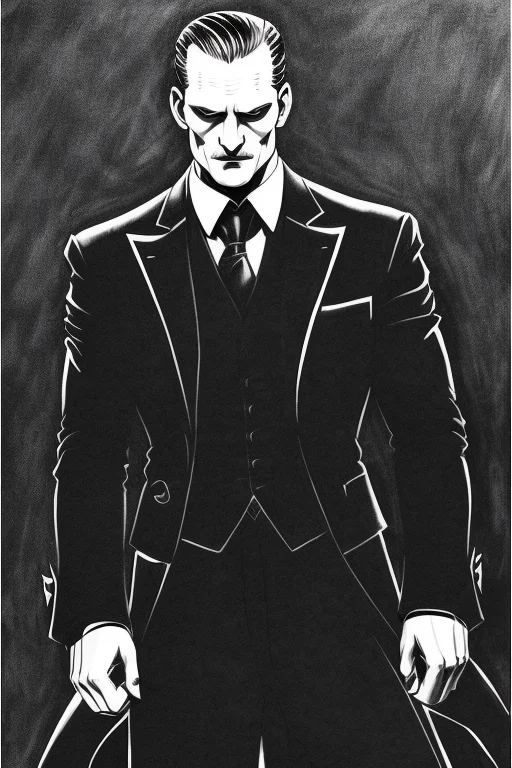 Monochrome Drawing Vampiric Alexander Skarsgard As Gomez Add...