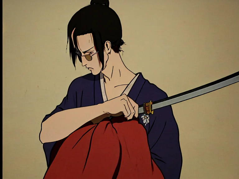 Masterpiece, Best Quality, 1990s Style, 1980s Style, Samurai...