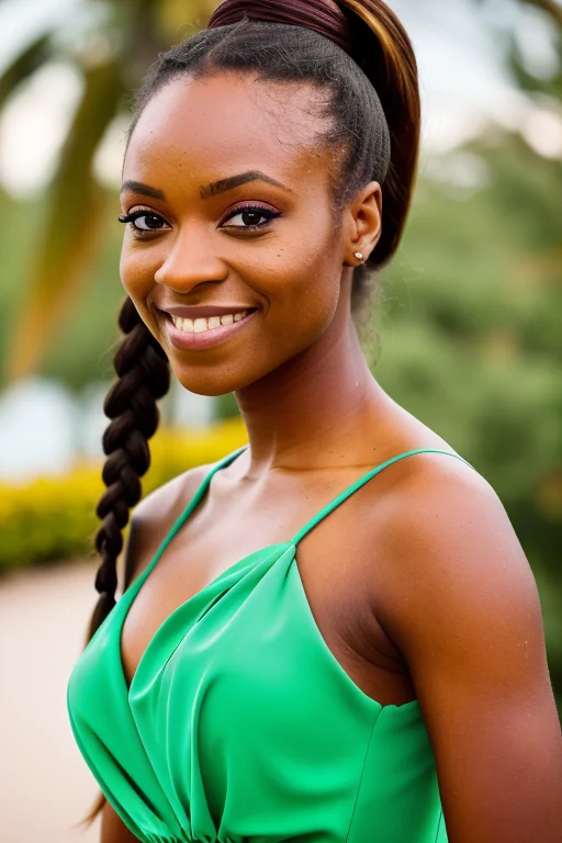 Portrait Photo Of Rosalinenobodysd15 Top Ponytail1.2 Grin Be...