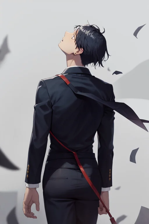 Masterpiece, Best Quality, Highres, 1boy, Expressionless, Wi...