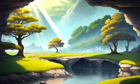Epic Landscape, Architectural Section, Animation Concept Art... — Stable Diffusion AI Prompt: epic landscape, Architectural section, animation concept art, Breath of the wild...