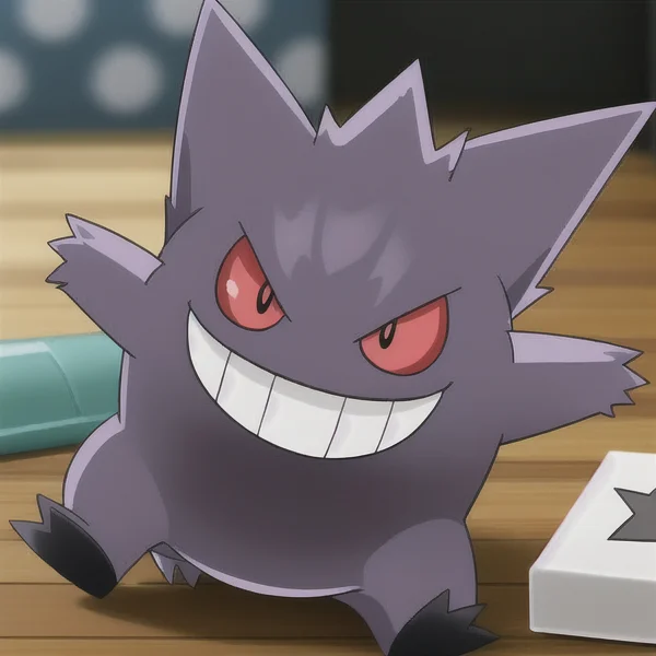 Detailed Gengar Pokemon As A Stamp Lorapokemon Gengar0.65