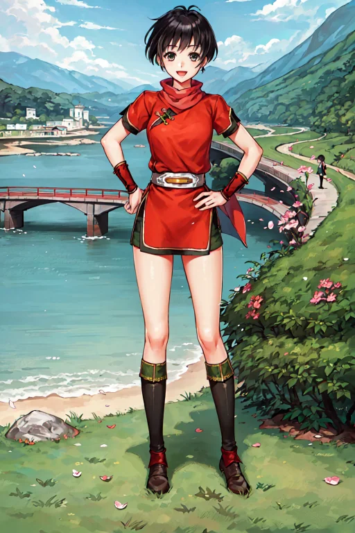 Lorakasumissuikoden0.77, Kasumi Suikoden, 1girl, Solo, Short...