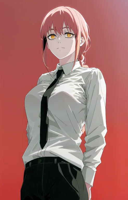 Best Quality, 1girl, Standing, White Shirt, Collared Shirt,...