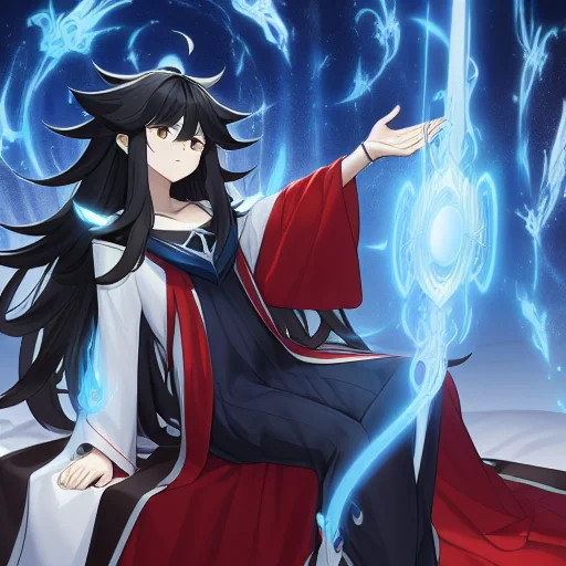Masterpiece, Best Quality, A Female Cartoon Character, Messy...