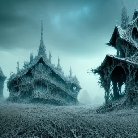 Mity Mountains, Abandoned Mansion, Gravestones, Sharp Focus,... — Stable Diffusion AI Prompt: mity mountains, abandoned mansion, gravestones, sharp focus, 4k, art by RFKTR_bo...