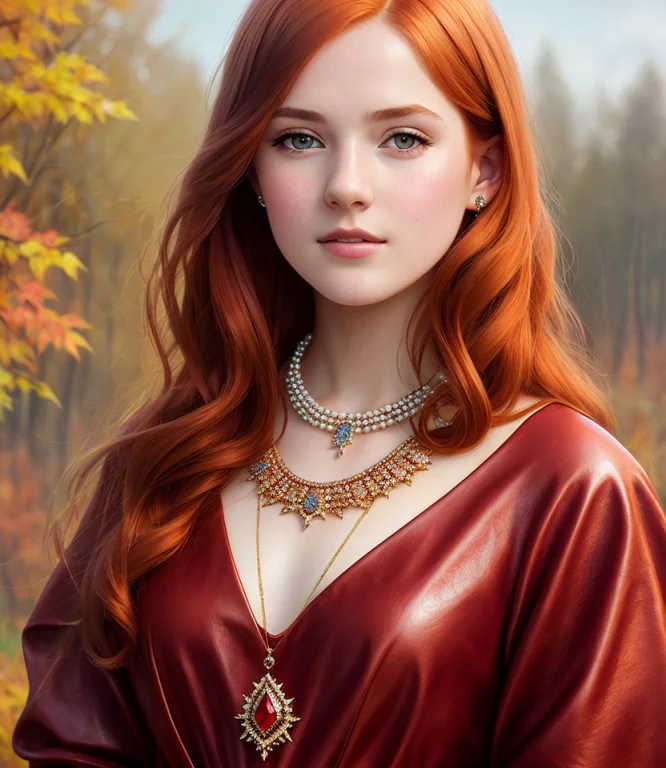 8k, Detailed Autumn Background, Incredible Quality, Age16 Yo...